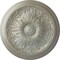 Ekena Millwork Vienna Ceiling Medallion (Fits Canopies up to 3 1/4"), Hand-Painted Flash Gold, 16 7/8"OD x 5/8"P CM17VIFLS - alternate 1